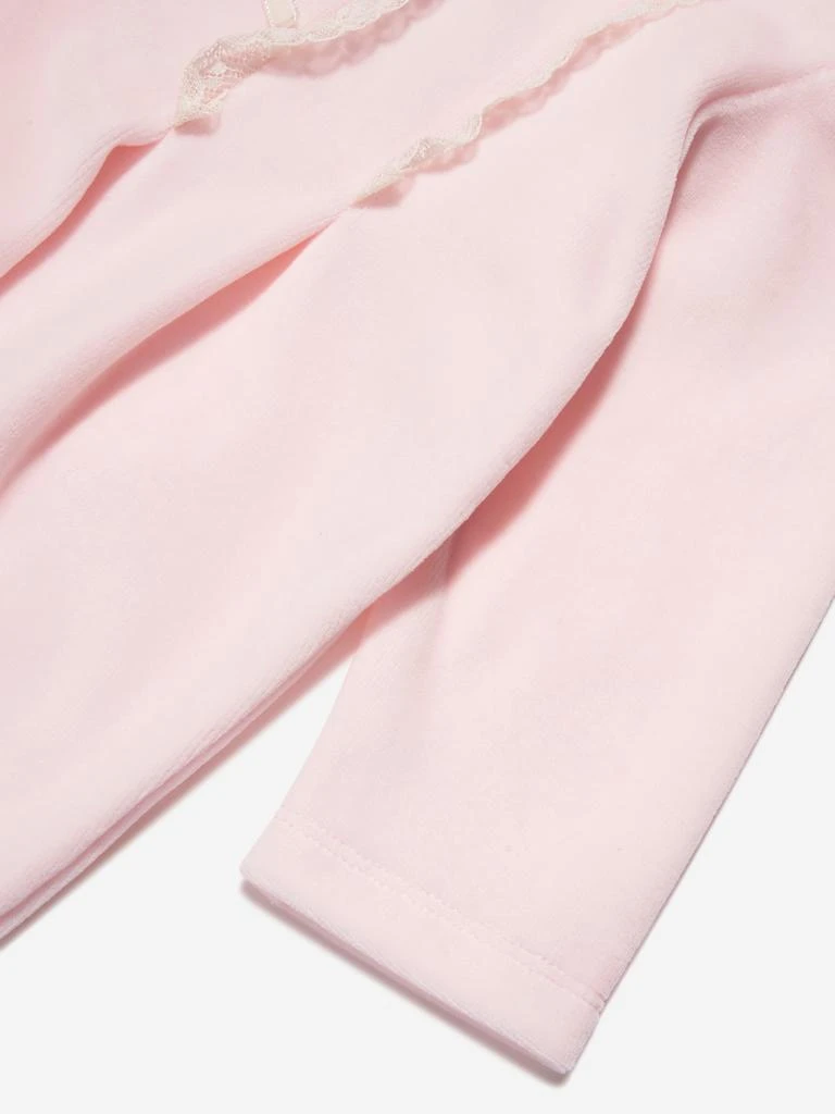 商品Paz Rodriguez|Baby Girls Velour Babygrow in Pink,价格¥573,第4张图片详细描述