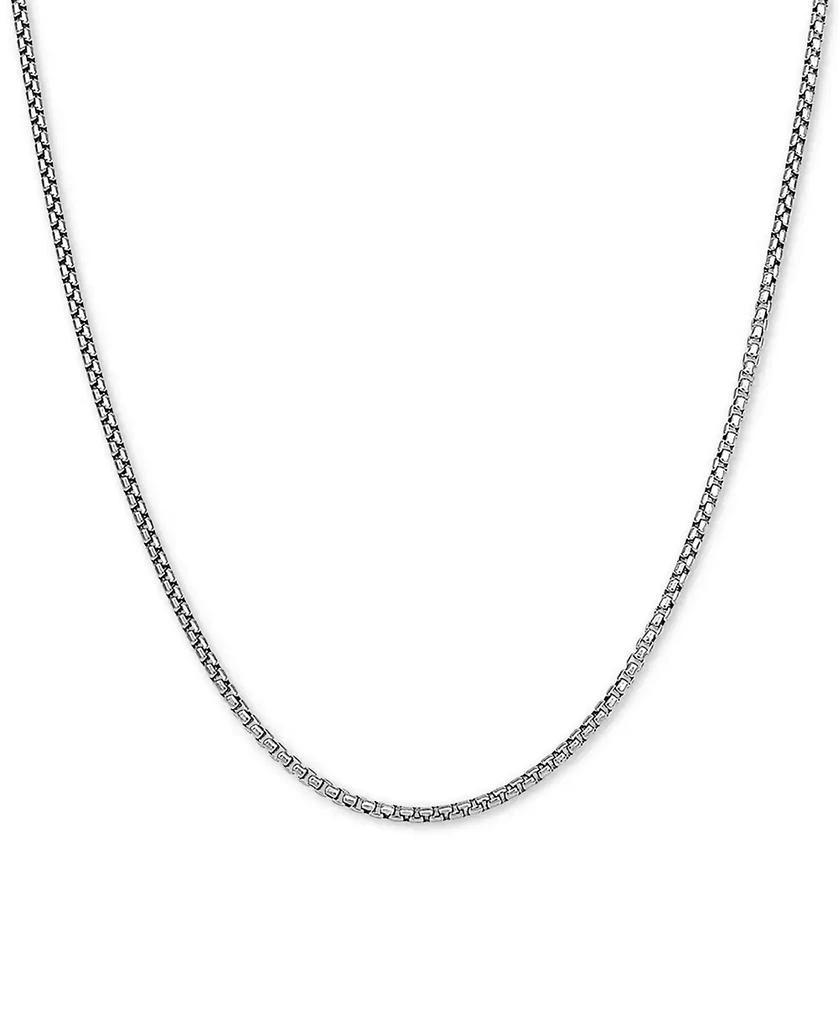 商品Giani Bernini|Rounded Box Link 18" Chain Necklace in Sterling Silver or 18k Gold-Plated Over Sterling Silver,价格¥1374,第1张图片