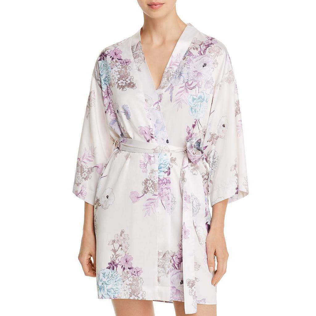 商品Flora Nikrooz|Flora Nikrooz Womens Arisa Sexy Sleepwear Kimono Robe,价格¥155,第1张图片