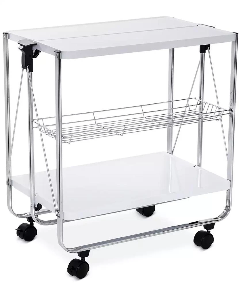 商品Honey Can Do|Modern Foldable Rolling Kitchen Cart,价格¥1282,第3张图片详细描述