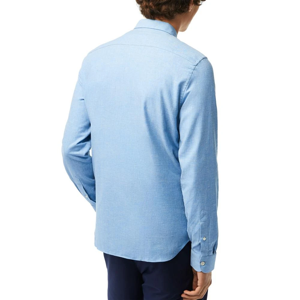 商品Lacoste|Men's Slim-Fit Solid Long-Sleeve Button-Up Shirt,价格¥407,第2张图片详细描述