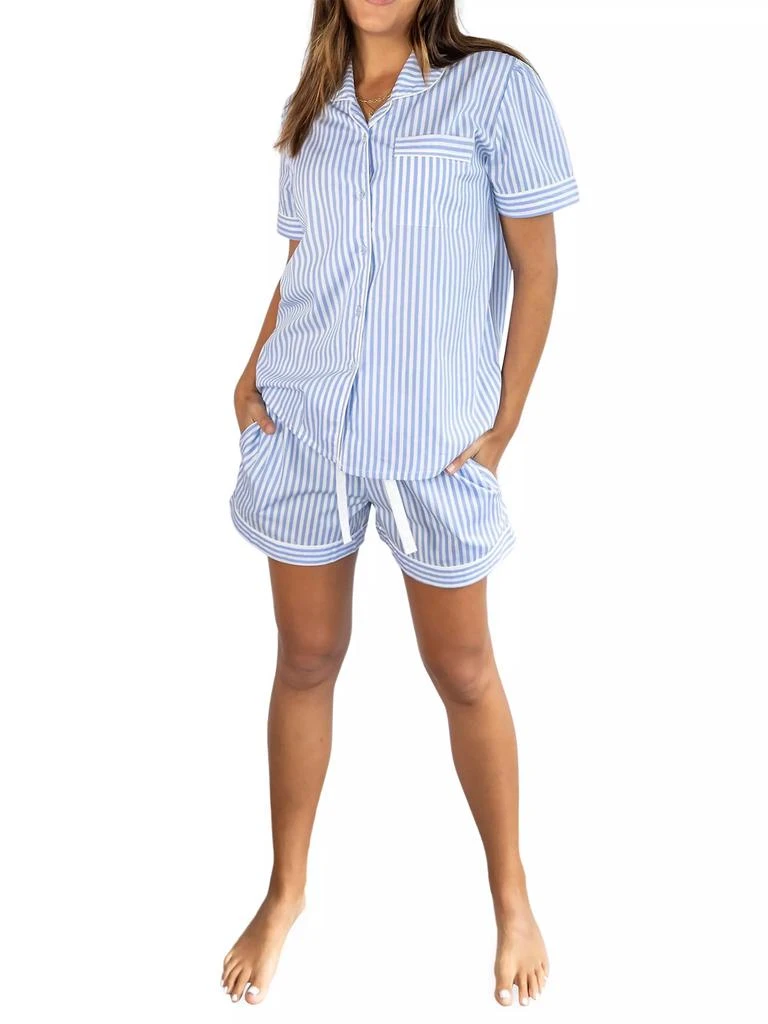 商品Sant and Abel|Women's Braddock Classic Short Pajama Set,价格¥1042,第2张图片详细描述