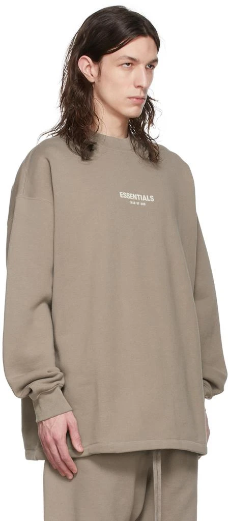 商品Essentials|Taupe Cotton Sweatshirt,价格¥219,第2张图片详细描述