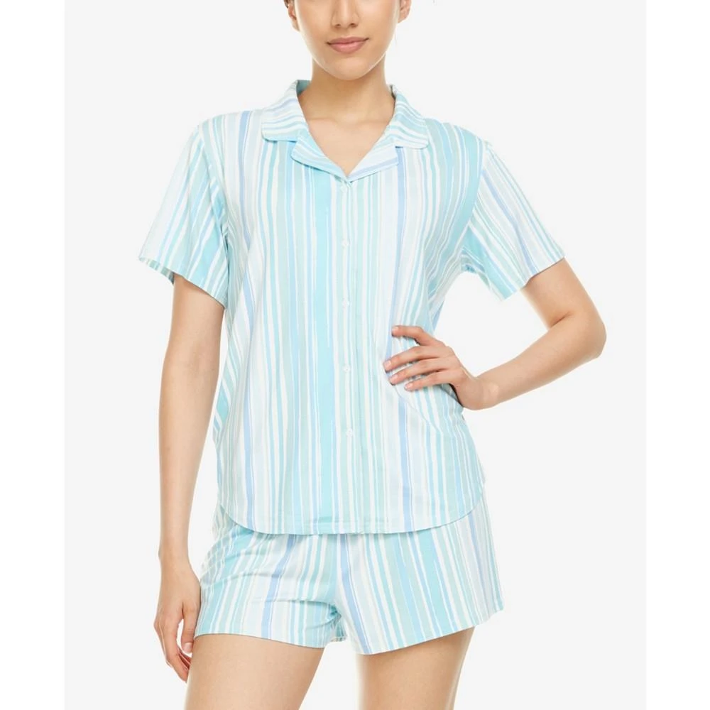 商品Flora Nikrooz|Women's Tammy Notch Top and Shorts 2 Piece Set,价格¥215,第4张图片详细描述