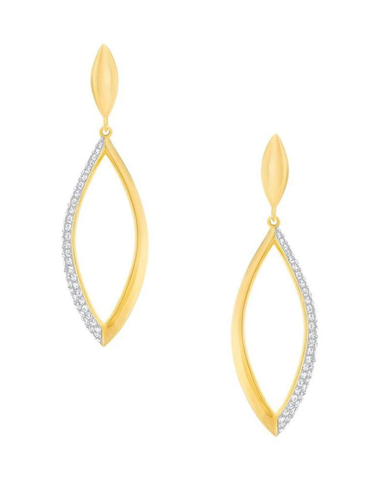 商品Swarovski|Grape Crystal-Studded Drop Earrings,价格¥631,第2张图片详细描述