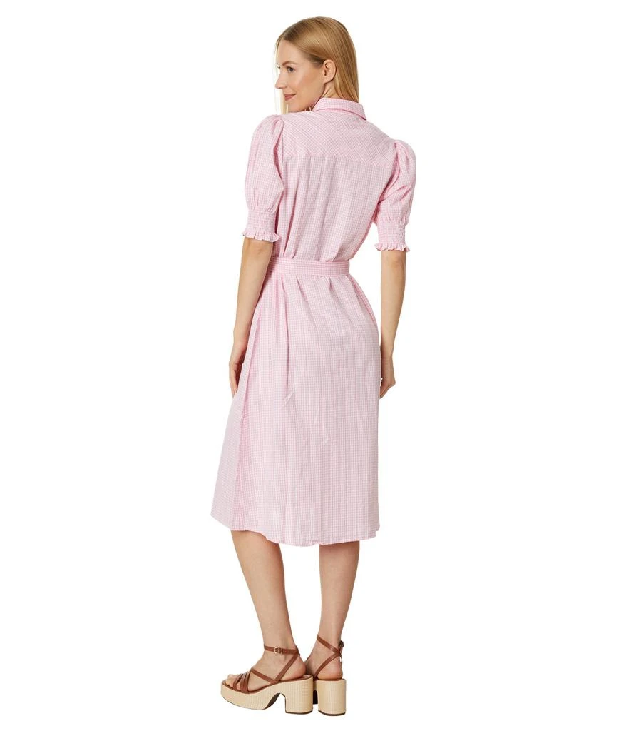 商品Tommy Hilfiger|Puff Sleeve Gingham Midi Dress,价格¥489,第2张图片详细描述