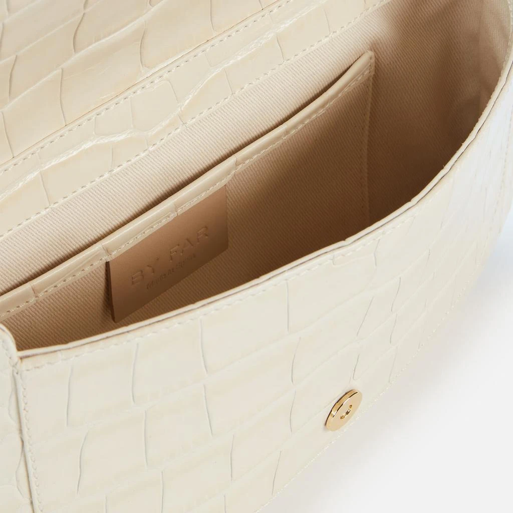 商品by FAR|BY FAR Women's Miranda Croco Shoulder Bag - Cream,价格¥2922,第5张图片详细描述