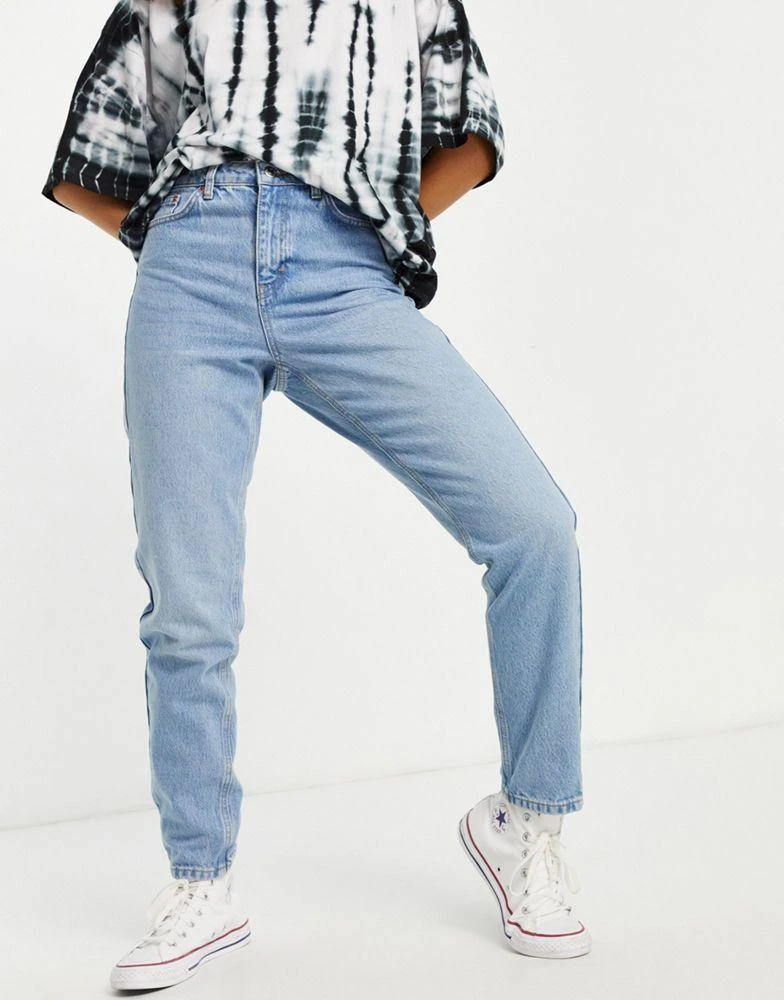 商品Topshop|Topshop mom jeans in bleach,价格¥215,第1张图片