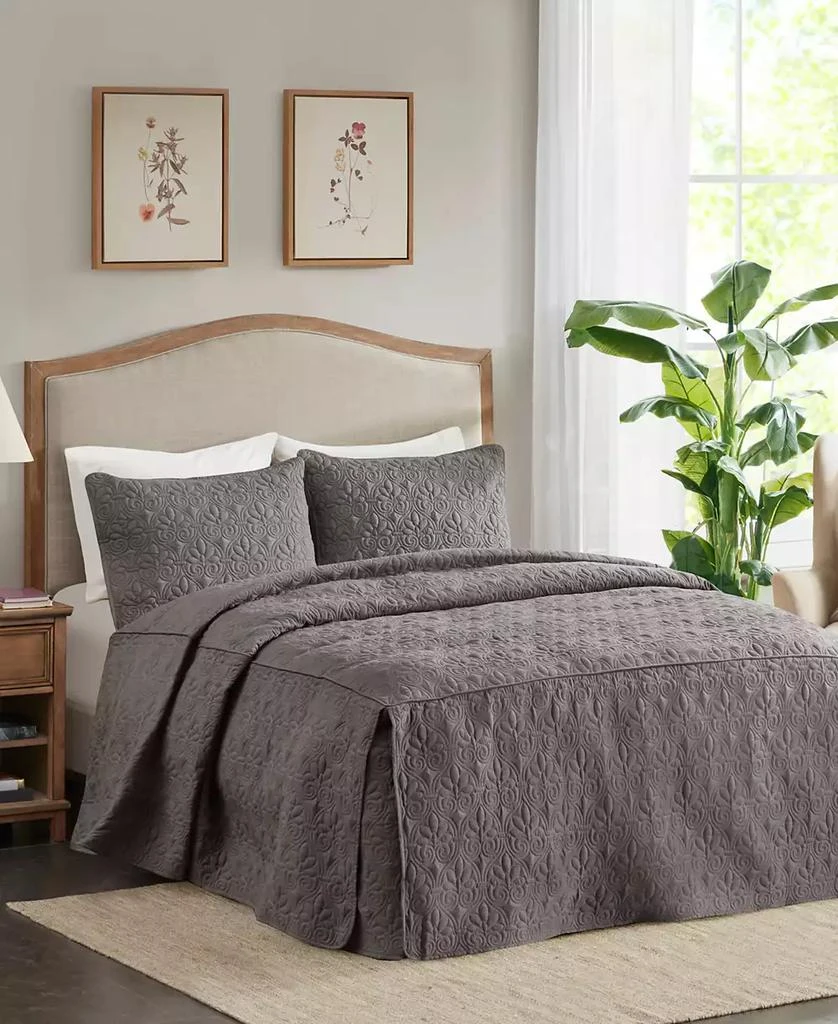 商品Macy's|Quebec Open Corner Pleated Quilted Bedspread,价格¥2132,第2张图片详细描述