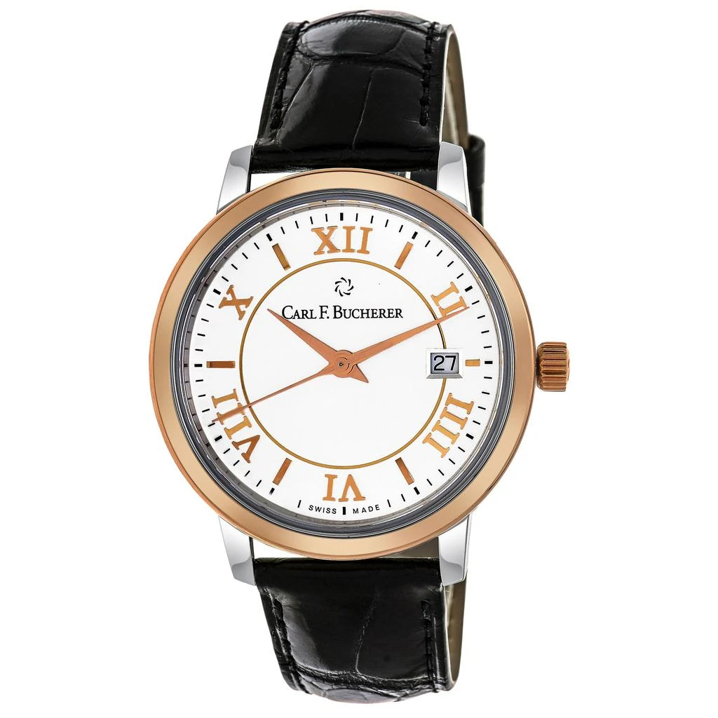 商品Carl F. Bucherer|Carl F. Bucherer Adamavi Date 18K Rose Gold & Stainless Steel Quartz Women's Watch 00.10315.07.15.01,价格¥6842,第1张图片