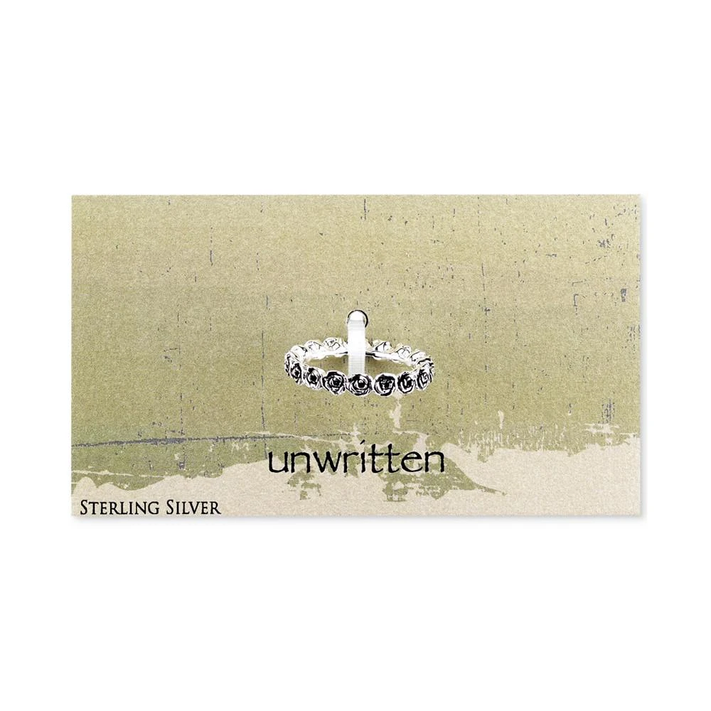 商品Unwritten|Unwritten Sterling Silver Rosebud Band 戒指,价格¥300,第2张图片详细描述