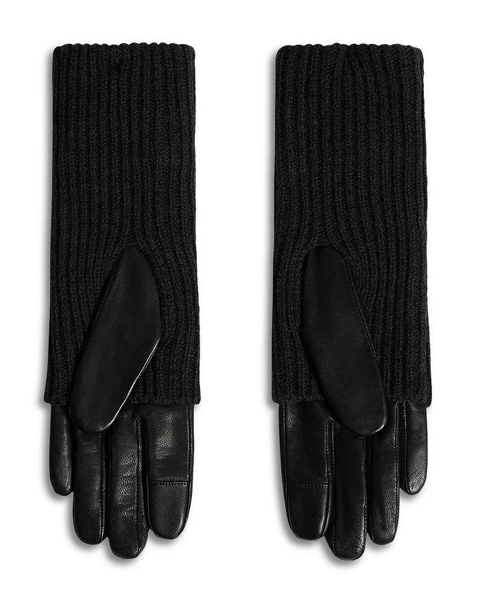 商品ALL SAINTS|Long Knit Cuff Leather Gloves,价格¥900,第2张图片详细描述