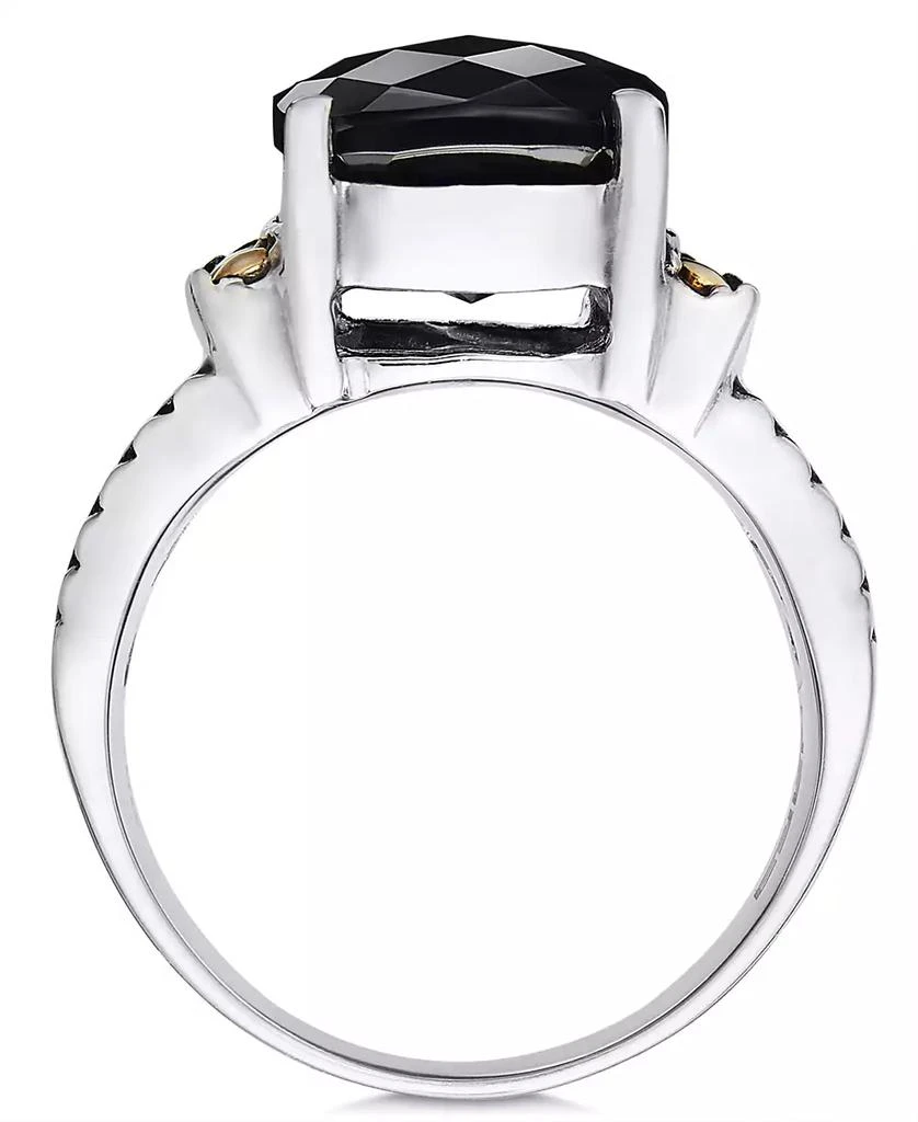 商品Effy|Eclipse by EFFY® Onyx Statement Ring in Sterling Silver & 18k Gold,价格¥5193,第2张图片详细描述