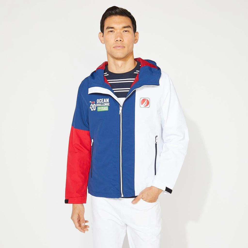 商品Nautica|Nautica Mens Lightweight Colorblock Graphic Jacket,价格¥398,第1张图片