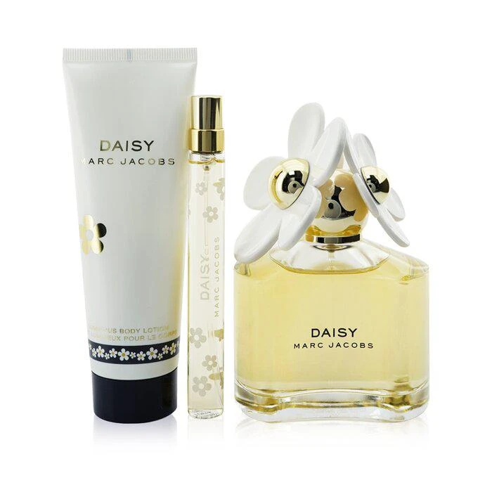 商品Marc Jacobs|Marc Jacobs 雏菊香氛套装：淡香水 ED 100ml/3.4oz + 亮肤香体露 75ml/2.5oz + 淡香水 EDT 10ml/0.33oz 3pcs,价格¥947,第1张图片