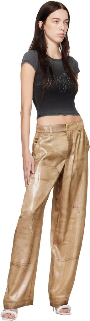 商品Alexander Wang|Beige Trompe L'œil Trousers,价格¥3095,第4张图片详细描述