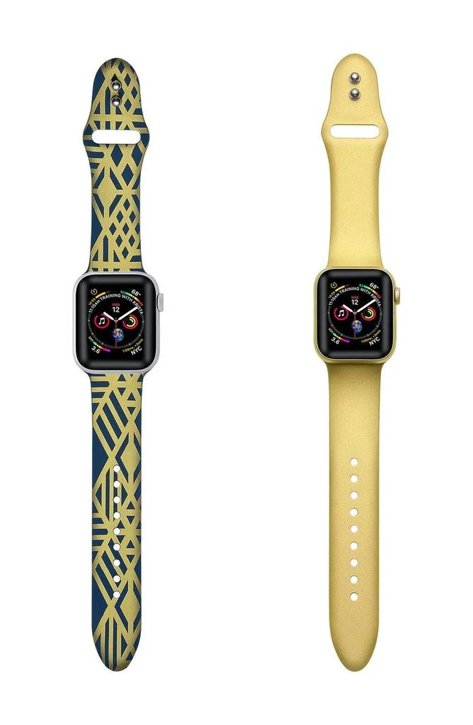 商品The Posh Tech|Posh Tech Metallic Silicone Bands for Apple Watch - Set of 2 - 42mm/44mm,价格¥239,第2张图片详细描述