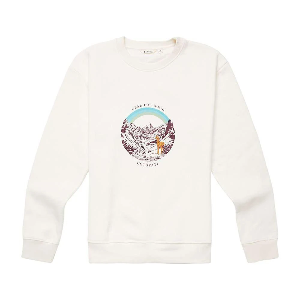 商品Cotopaxi|Cotopaxi Women's Traveling Llama Organic Crew Sweatshirt,价格¥536,第1张图片