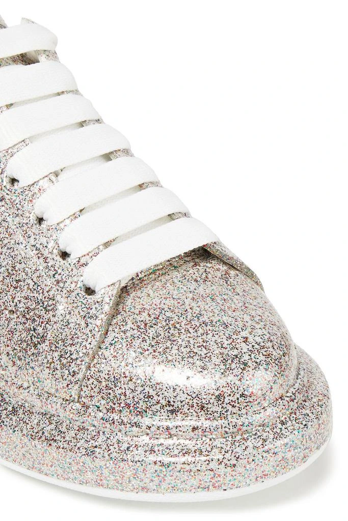 商品Alexander McQueen|Glittered leather exaggerated-sole sneakers,价格¥1386,第4张图片详细描述