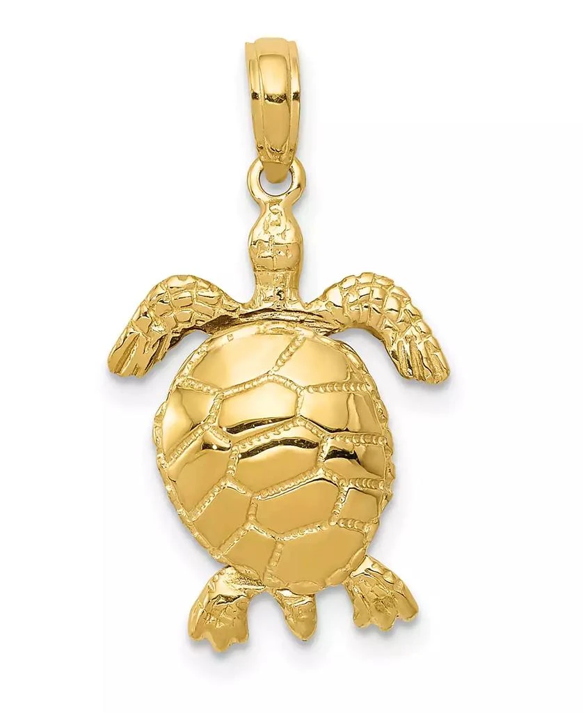 商品Macy's|Turtle Pendant in 14k Yellow Gold,价格¥6019,第1张图片