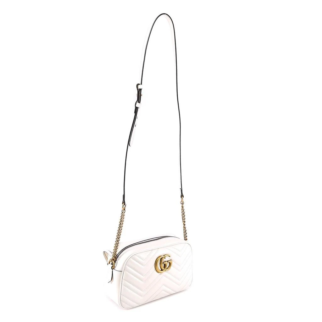 商品Gucci|Matelassé leather shoulder bag with metal GG logo,价格¥9904,第3张图片详细描述