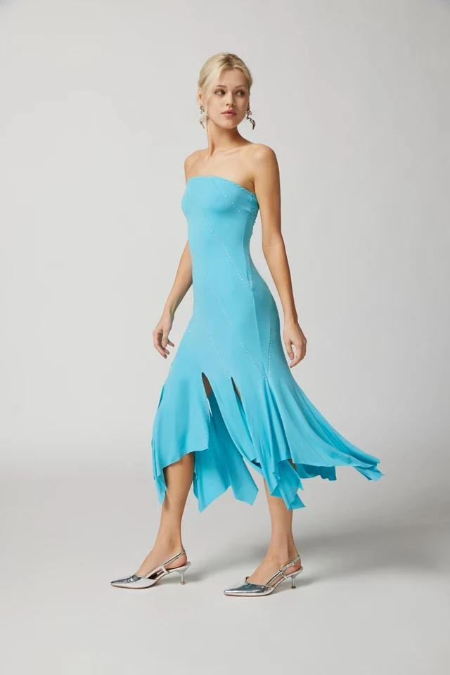 商品Urban Outfitters|UO Tonya Diamante Strapless Midi Dress,价格¥754,第3张图片详细描述
