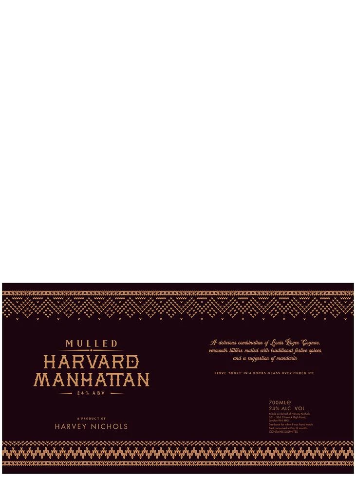 商品Harvey Nichols|Mulled Harvard Manhattan Cocktail 700ml,价格¥359,第2张图片详细描述