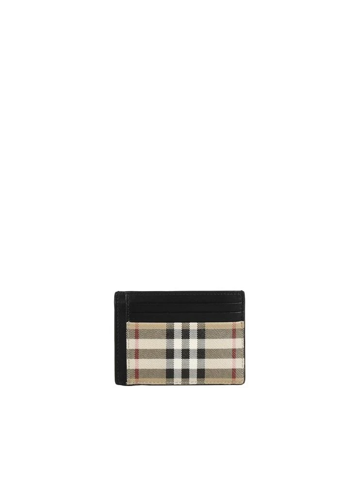 商品Burberry|Burberry Vintage Check Card Holder With Money Clip,价格¥2149,第1张图片