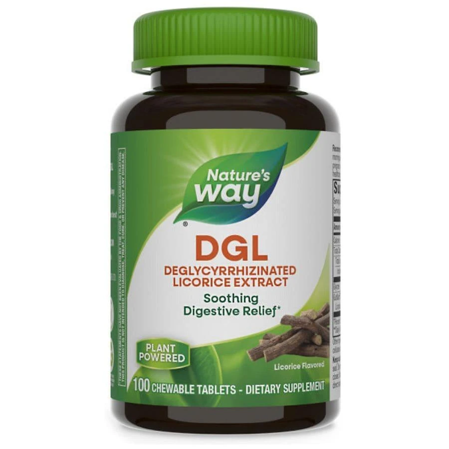 商品Nature's Way|DGL Deglycyrrhizinated Licorice Digestive Relief Chewables,价格¥136,第1张图片