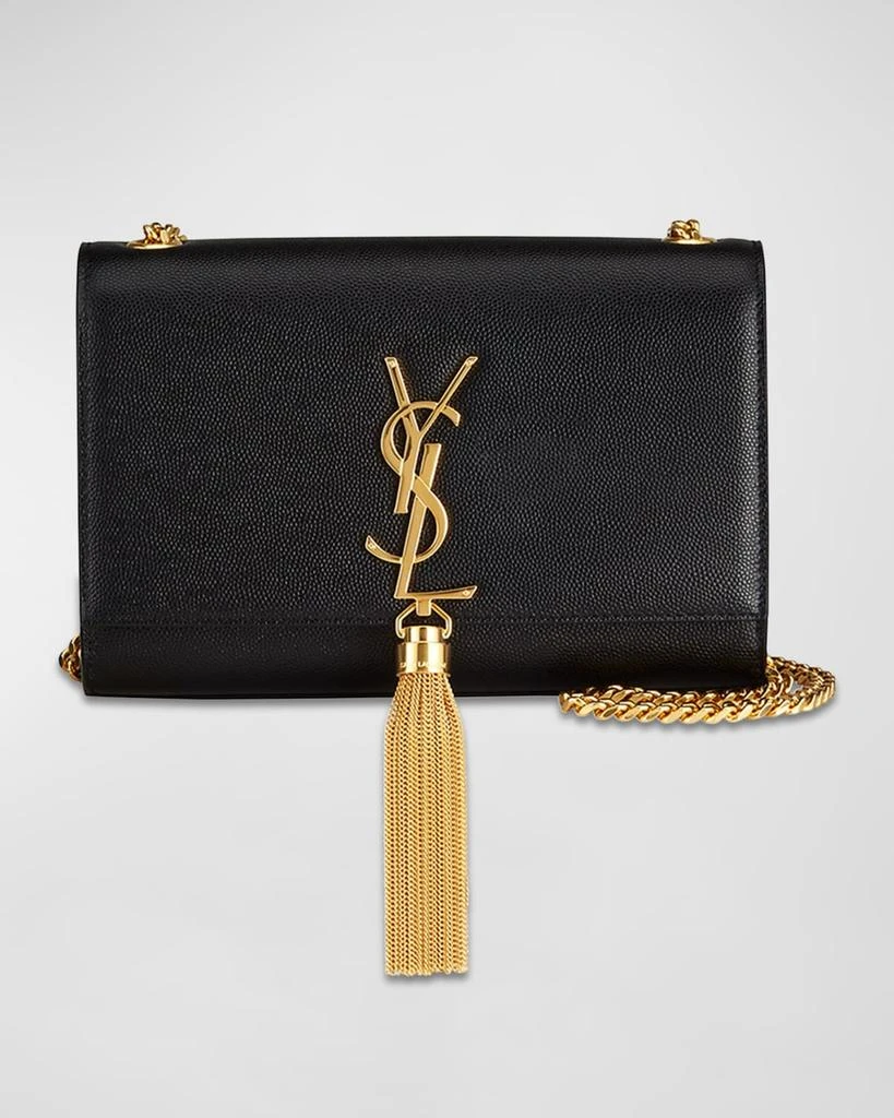 商品Yves Saint Laurent|Kate Small Tassel YSL Wallet on Chain in Grained Leather,价格¥18568,第1张图片