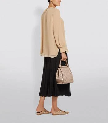商品Max Mara|Silk Pleat Top,价格¥4217,第2张图片详细描述