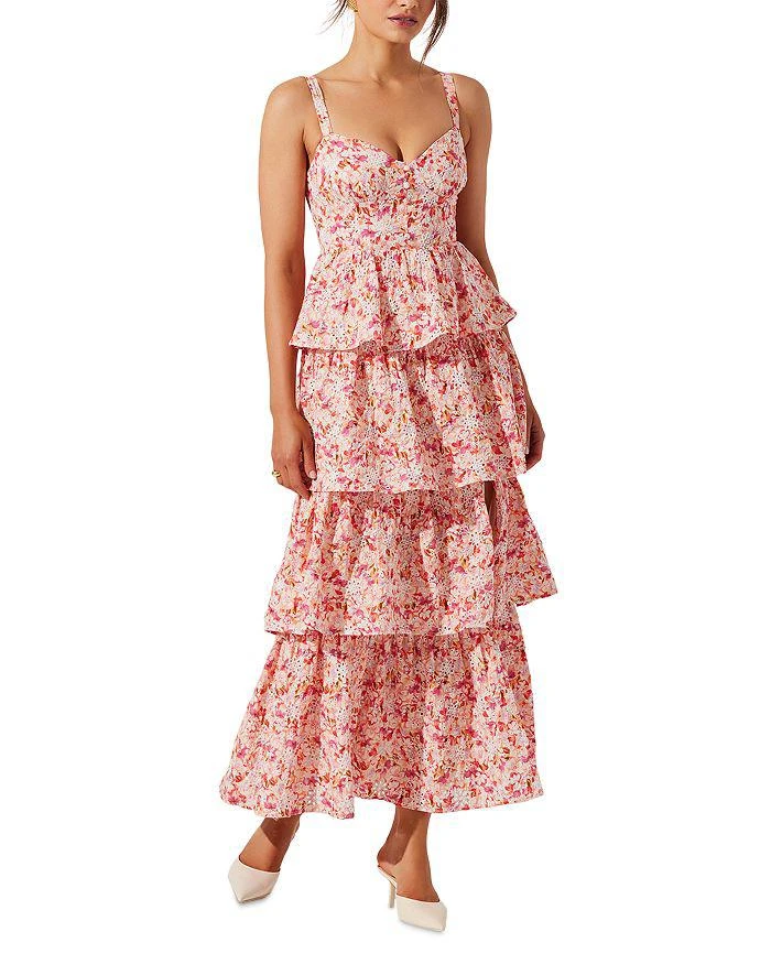 商品ASTR|Midsummer Tiered Floral Print Dress,价格¥841,第4张图片详细描述