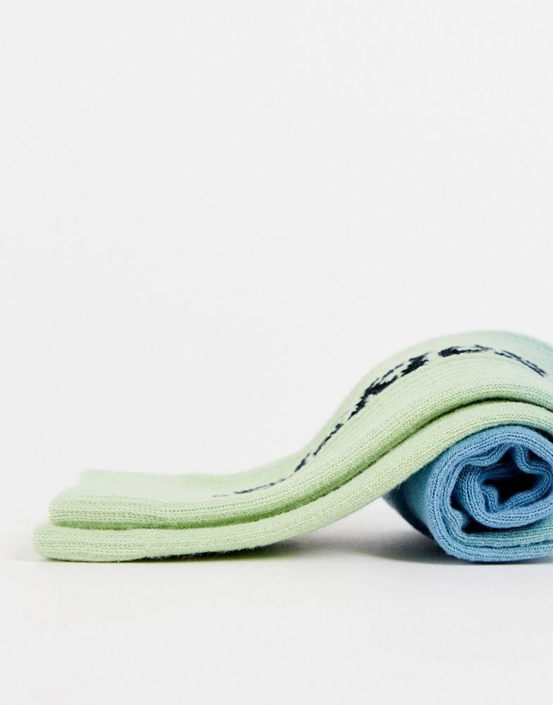 商品DICKIES|Dickies Seatac socks in green/blue,价格¥43,第3张图片详细描述