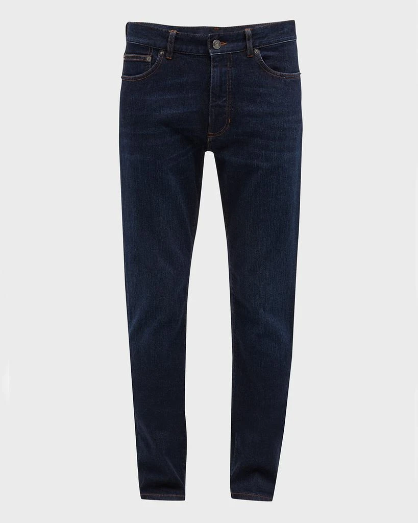 商品Zegna|Men's 5-Pocket Dark Wash Denim Jeans,价格¥5793,第2张图片详细描述