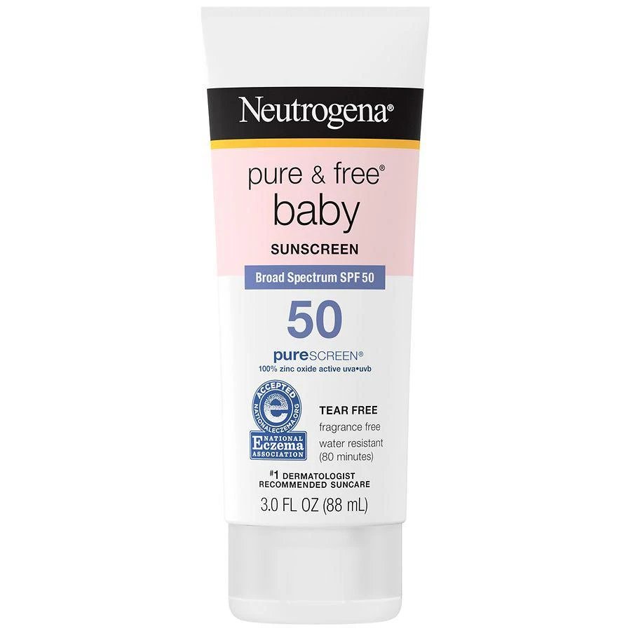 商品Neutrogena|Pure & Free Baby Mineral Sunscreen with SPF 50 Fragrance Free,价格¥112,第1张图片