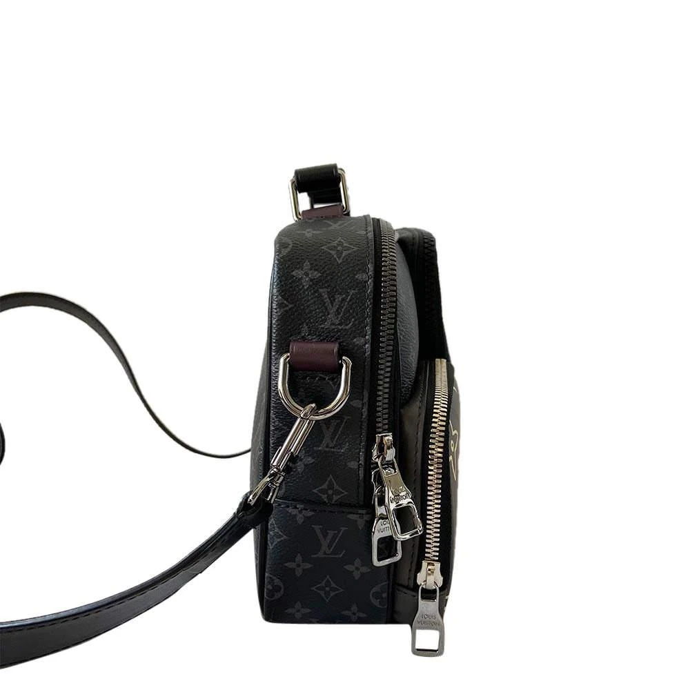 商品[二手商品] Louis Vuitton|Louis Vuitton Multicolor Monogram Eclipse Canvas Multipocket Patchwork Messenger Bag,价格¥18814,第2张图片详细描述