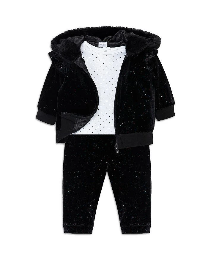 商品Little Me|Girls' Sparkle Bodysuit, Jacket & Pants - Baby,价格¥268,第3张图片详细描述