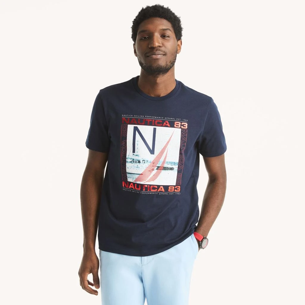 商品Nautica|Mens 1983 Graphic T-Shirt,价格¥78,第1张图片详细描述