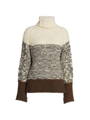 Chunky Striped Turtleneck Sweater 商品