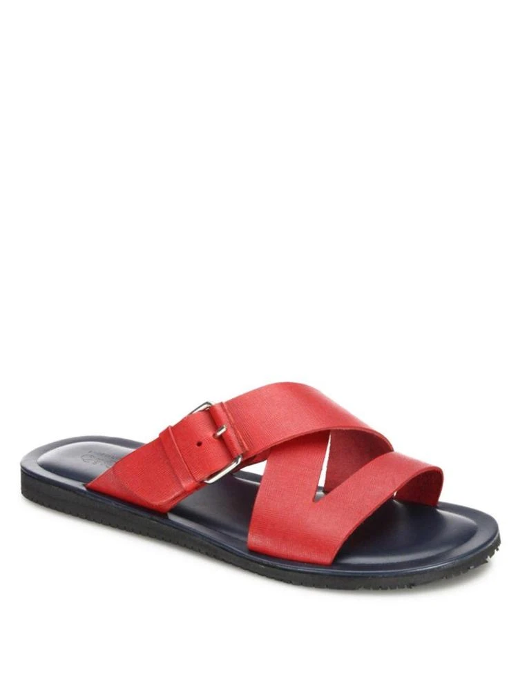 商品Saks Fifth Avenue|COLLECTION Cross-Strapped Leather Slide Sandals,价格¥830,第1张图片