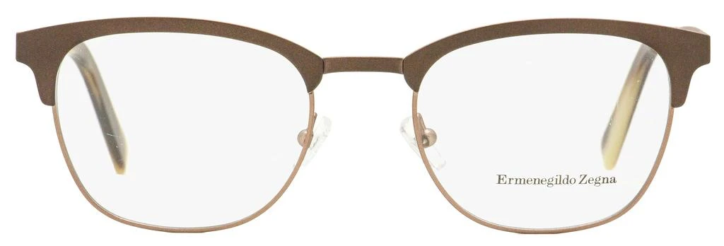 商品Zegna|Ermenegildo Zegna Men's Classic Eyeglasses EZ5099 050 Matte Brown/Horn 50mm,价格¥518,第1张图片详细描述