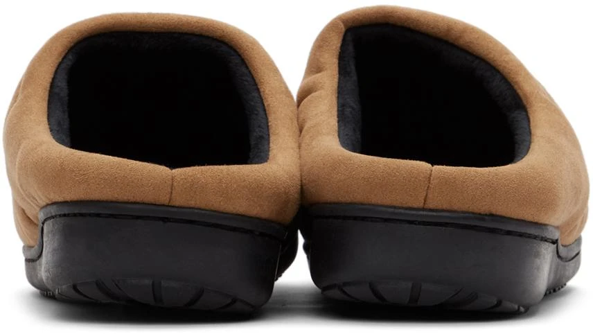 商品SUBU|SSENSE Exclusive Tan Quilted Slippers,价格¥140,第4张图片详细描述