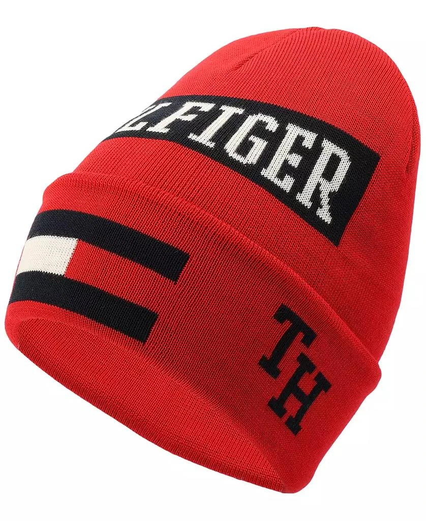 商品Tommy Hilfiger|Men's Logo Graphic Cuffed Hat,价格¥180,第3张图片详细描述