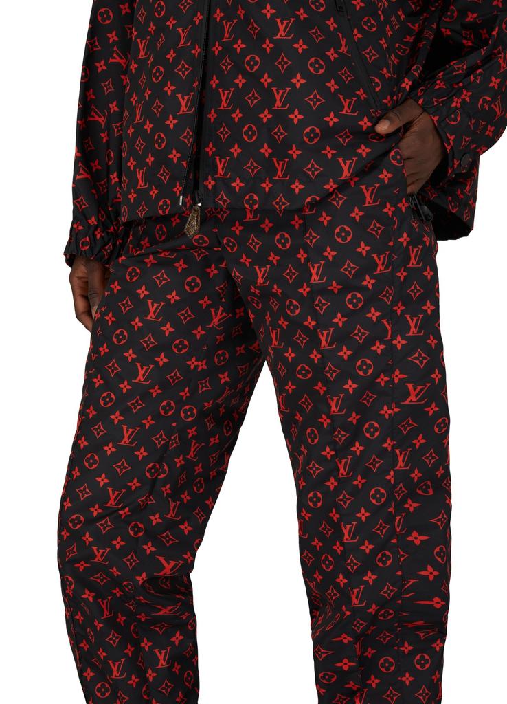 Red Monogram Jogging Pants In Technical Cotton商品第4张图片规格展示