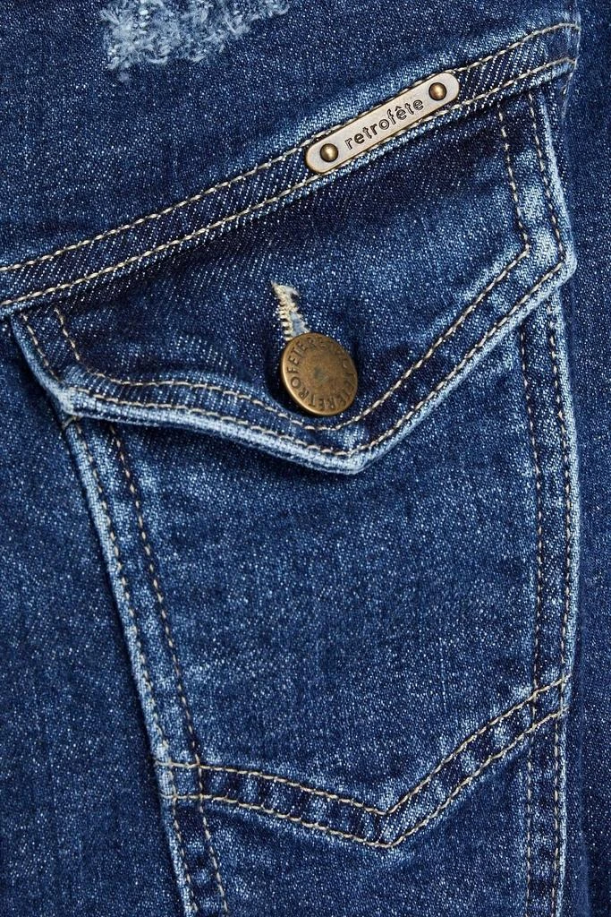 商品retrofête|Distressed denim jacket,价格¥419,第4张图片详细描述