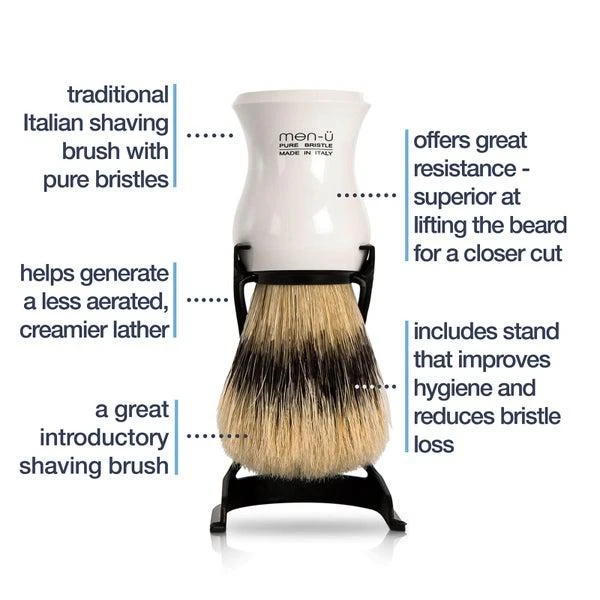 商品Me|men-u Barbiere Shaving Brush and Stand - Red,价格¥157,第2张图片详细描述