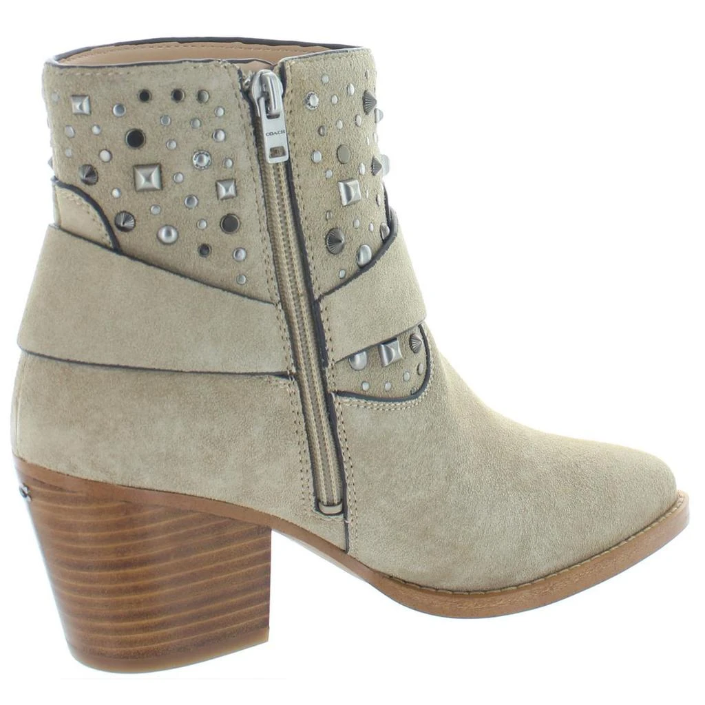 商品Coach|Coach Womens Pia Suede Studded Booties,价格¥459,第2张图片详细描述