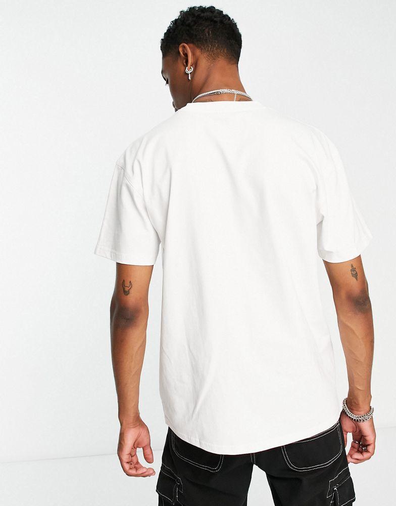 Carhartt WIP american script relaxed t-shirt in white商品第4张图片规格展示