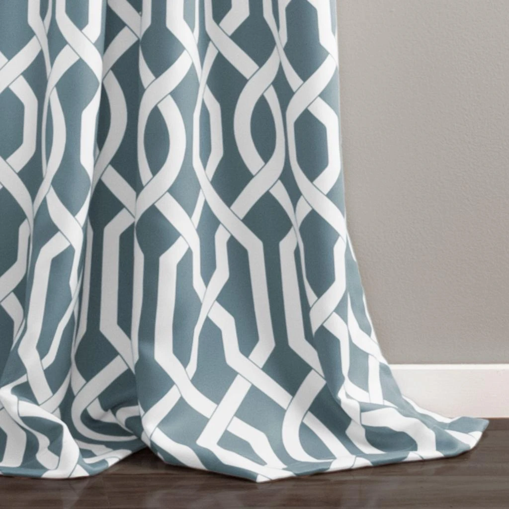 商品Lush Decor|Edward Trellis Light Filtering Window Curtain Panel Set,价格¥321,第2张图片详细描述