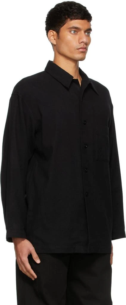 商品Lemaire|Black Brushed Cotton Pyjama Shirt,价格¥1692,第2张图片详细描述